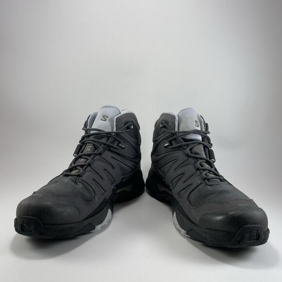 Salomon X Ultra Mid 04 Hiking Boots Womens Size 11 Gray Waterproof GTX Goretex - Picture 10 of 13